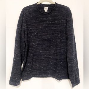 Sz M Men’s GAP Sweater Dark Gray Crew Neck Long Sleeve